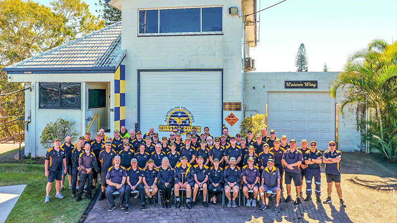 Coast Guard Caloundra volunteers