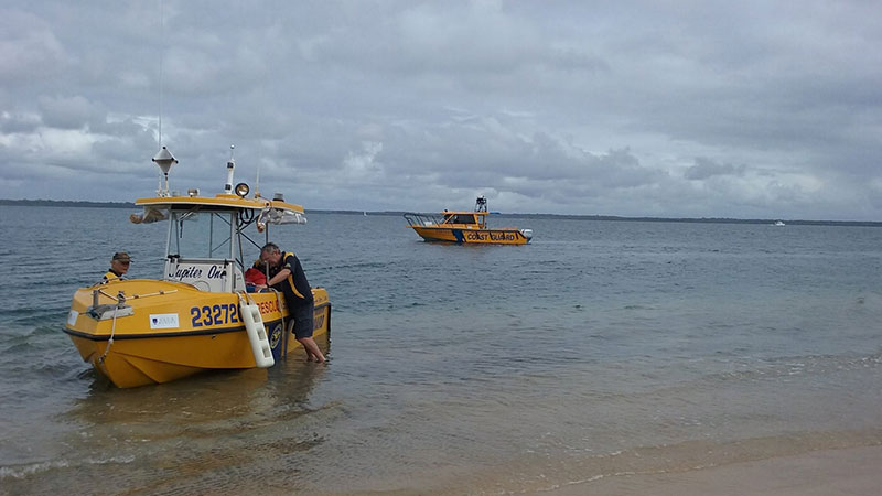 Sandy Straits rescue vessels