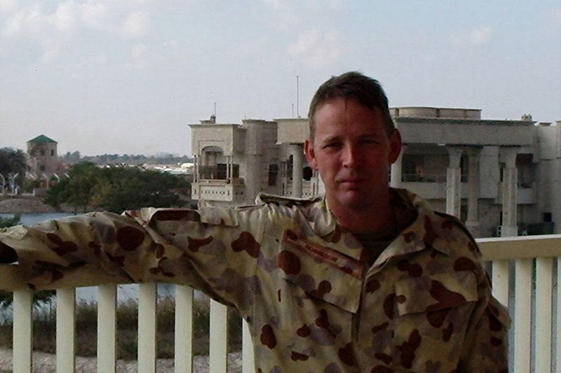 Les Robinson in Iraq