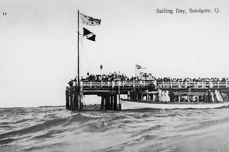 Historical image of sailing at Sandgate