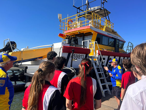 MRQ Gladstone school visit