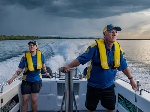 Marine Rescue Queensland volunteers